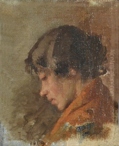 Profilo Oil Painting by Luigi Nono