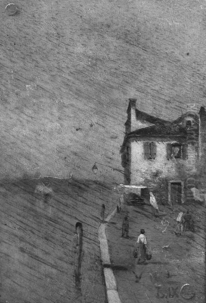 Paesaggio lagunare Oil Painting by Luigi Nono