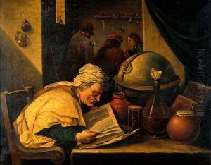 An alchemist in his laboratory.