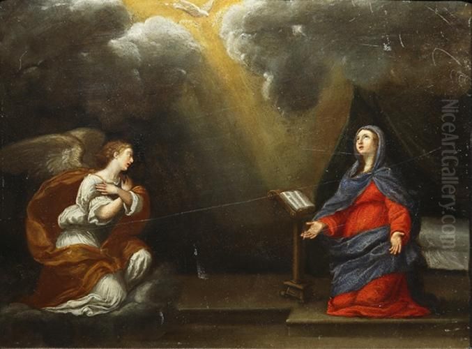 Annunciation Oil Painting by Francesco Albani