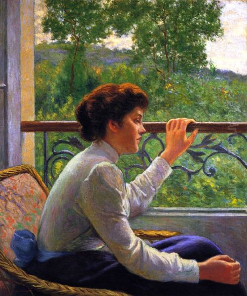 Girl by the Window Oil Painting by Federico Zandomeneghi