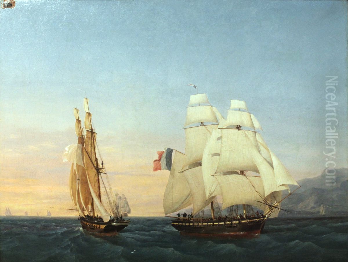 Return from Elba, 28th of February 1815 Oil Painting by Ambroise-Louis Garneray
