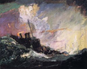 American Destroyer Patrol Along the Atlantic