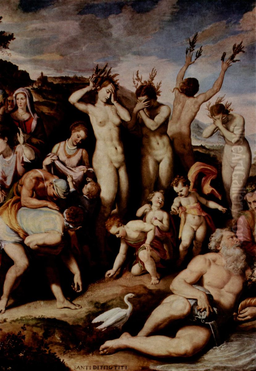 Francis in culus of Deadalus Oil Painting by Santi Di Tito