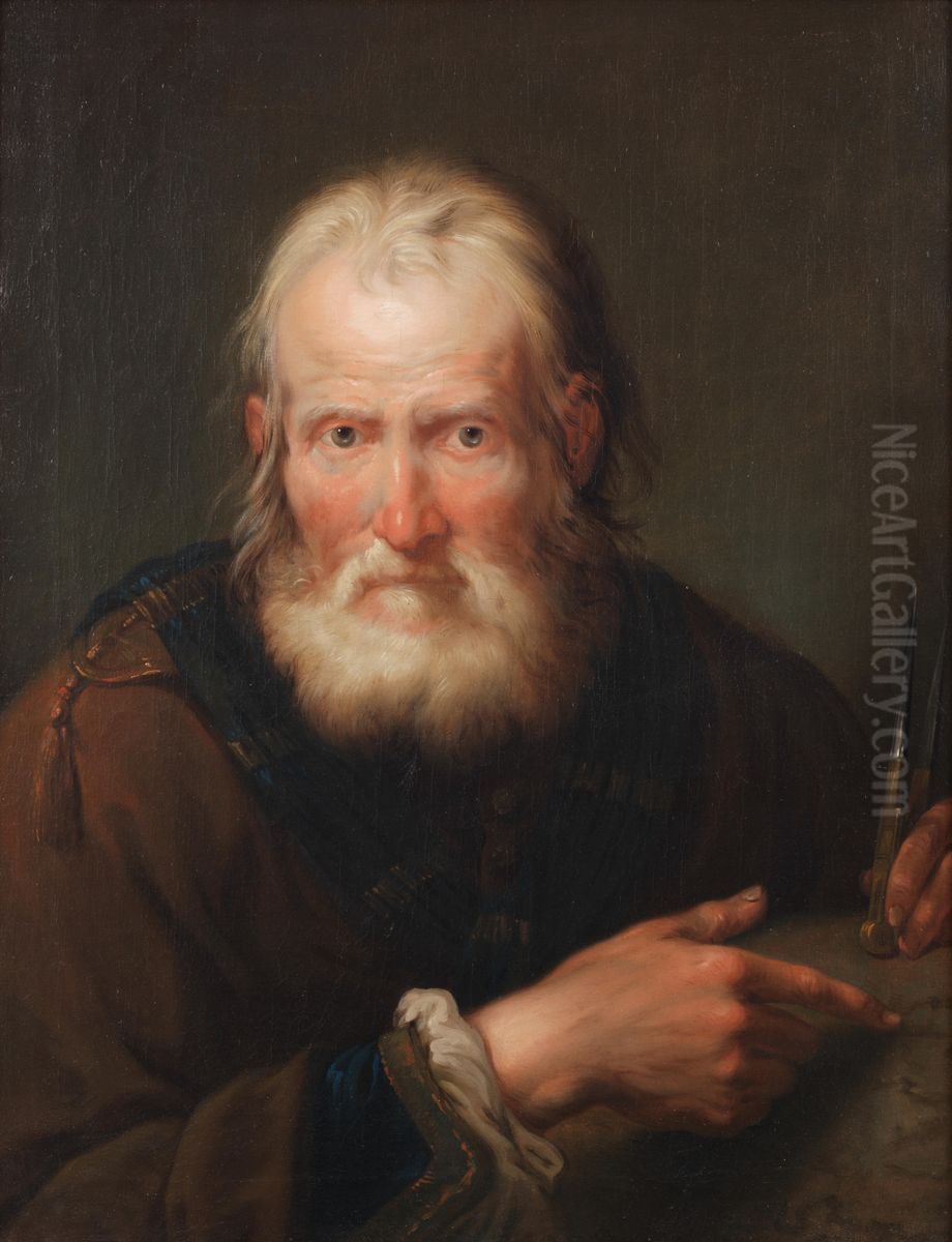 Archimedes Oil Painting by Giuseppe Nogari