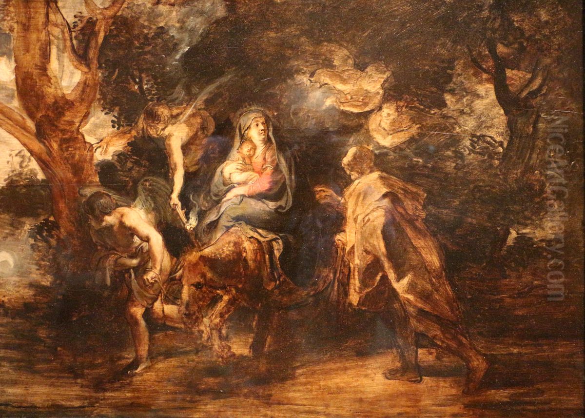 13-23) Oil Painting by (studio of) Rubens, Peter Paul