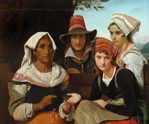 Scene of brigands with the fortune teller