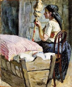 Girl withDistaff