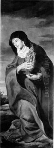 Saint Clare Oil Painting by Peter Paul Rubens