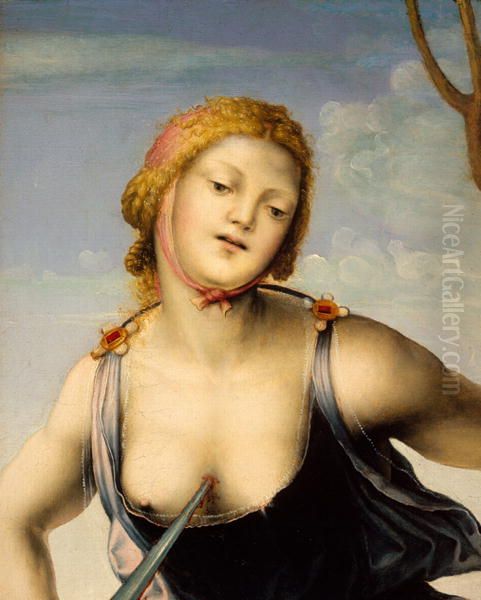 Lucrecia Oil Painting by Niccolo Giolfino