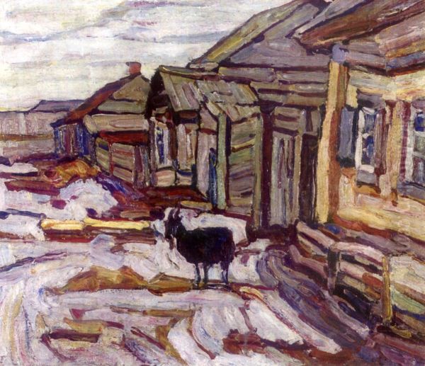 My Birthplace Oil Painting by Abraham A. Manievich
