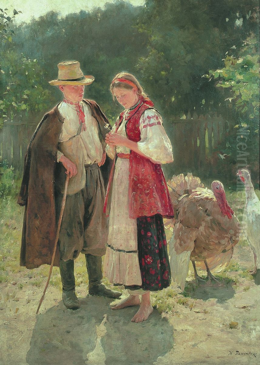 Idyll Oil Painting by Mykola Pymonenko