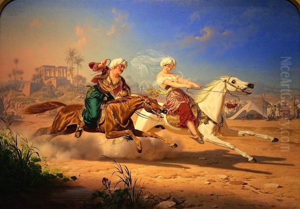 The Love Chase Oil Painting by Charles Christian Nahl