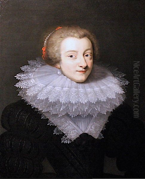 Marguerite d'Ornano, Countess of Grignan (c.1615-1655) Oil Painting by Daniel Dumonstier