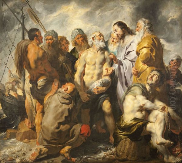 Peter's appointment as chief shepherd of the church Oil Painting by Jacob Jordaens