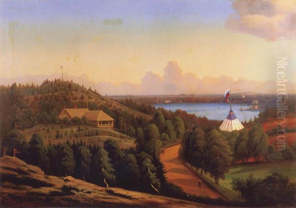 Alppila Oil Painting by Thorsten Waenerberg