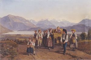 Homecoming from the harvest (On Lake Zug) Homecoming from the harvest (On Lake Zug)