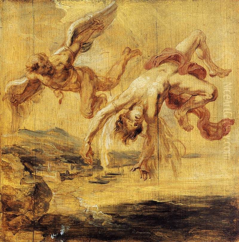 The Fall of Icarus Oil Painting by (studio of) Rubens, Peter Paul