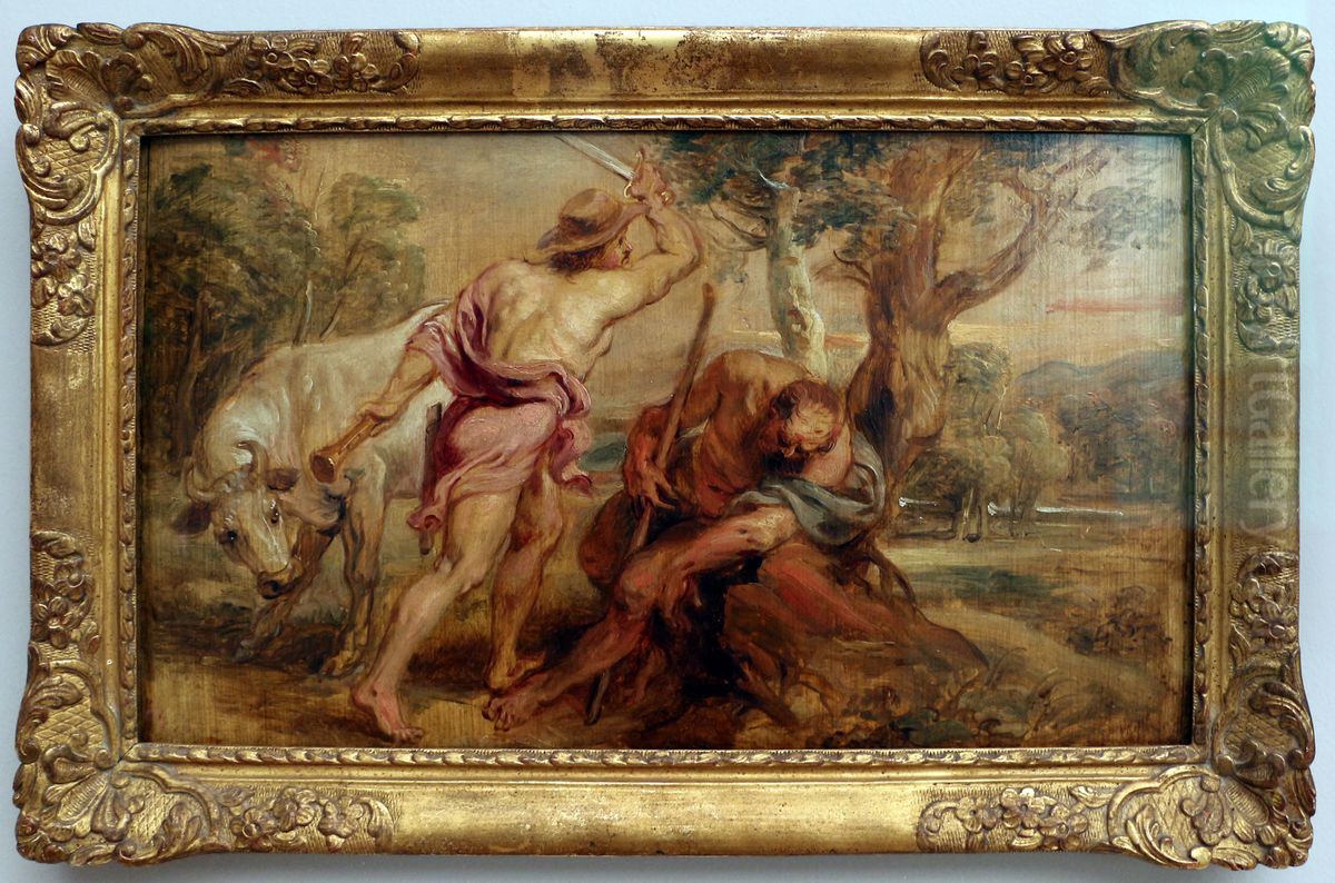 Mercury and Argus (sketch for the Torre de la Parada Oil Painting by (studio of) Rubens, Peter Paul Mercury and Argus (sketch for the Torre de la Parada Oil Painting by (studio of) Rubens, Peter Paul
