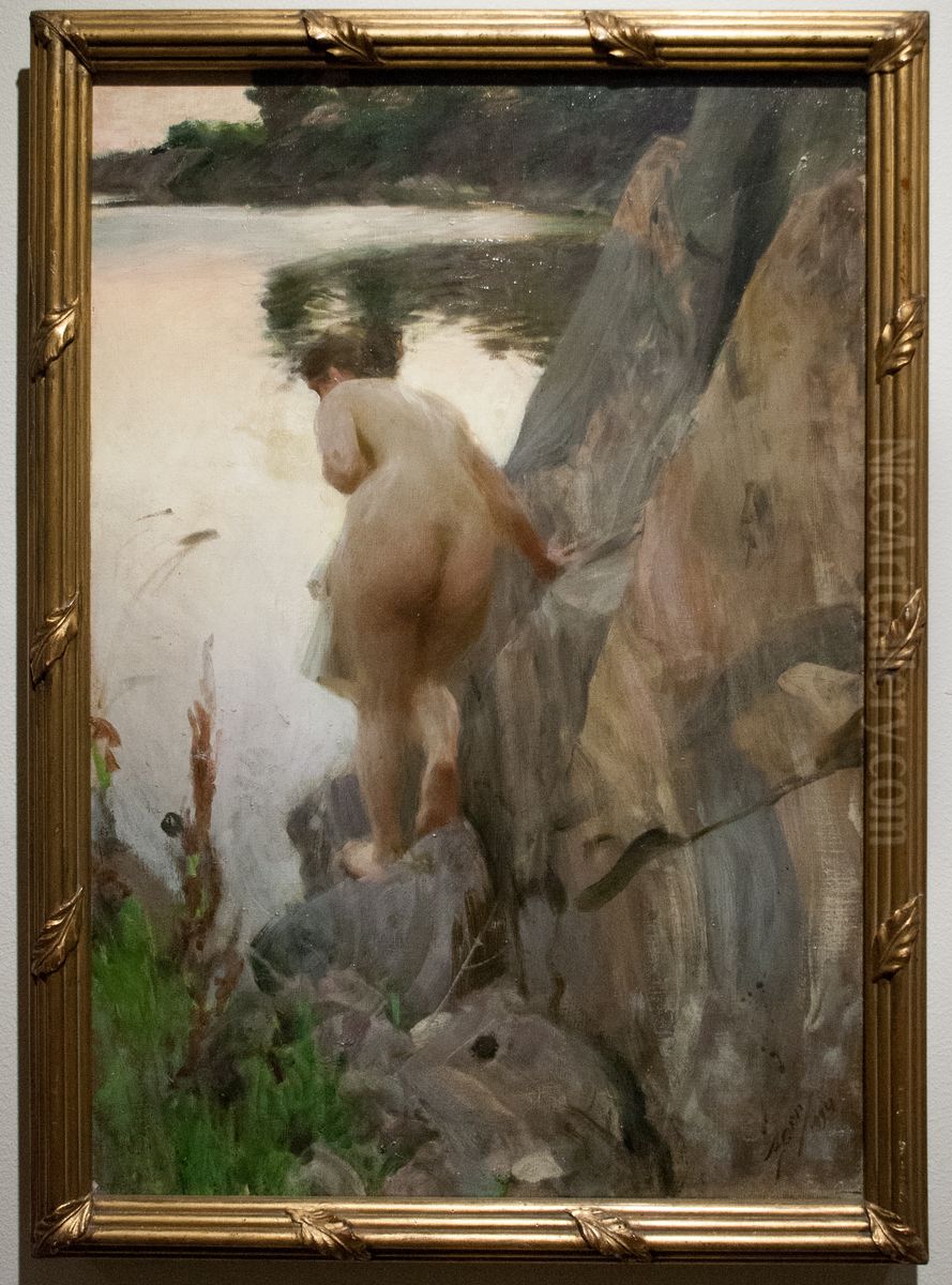 Summer Evening Oil Painting by Anders Zorn