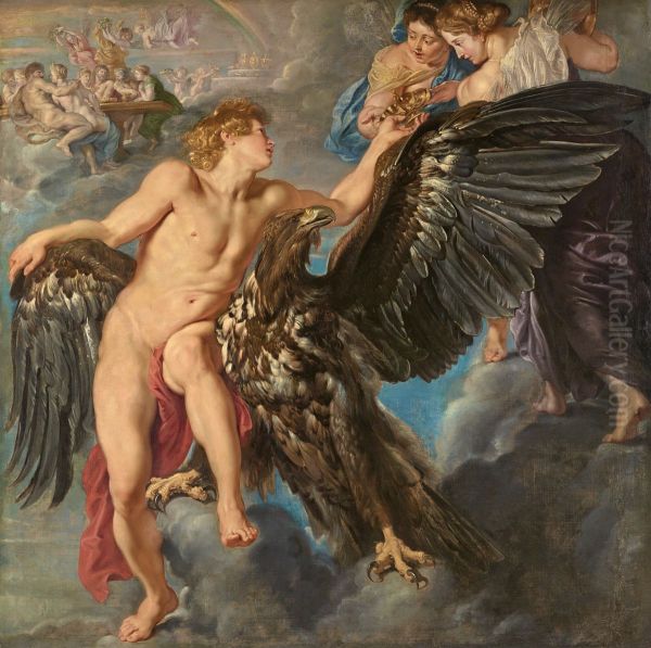 Ganymede receives the bowl from Hebe Oil Painting by Peter Paul Rubens