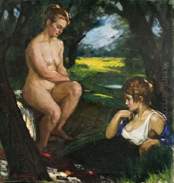 Resting Oil Painting by Ferenc Paczka