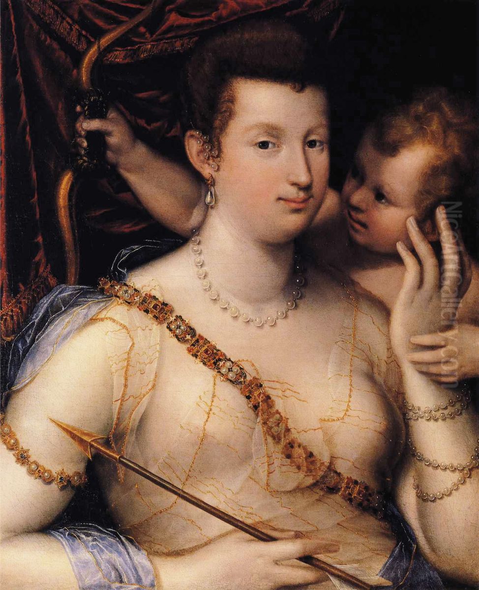 Venusand Cupid Oil Painting by Lavinia Fontana