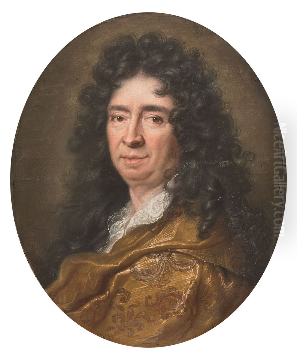 Portrait of Pierre Richelet Oil Painting by Joseph Vivien