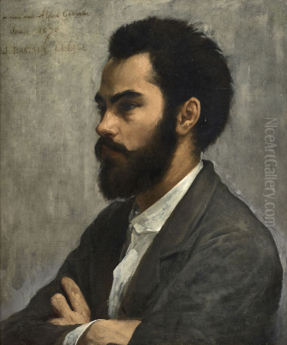 Portrait of Alfred Garnier Oil Painting by Jules Bastien-Lepage