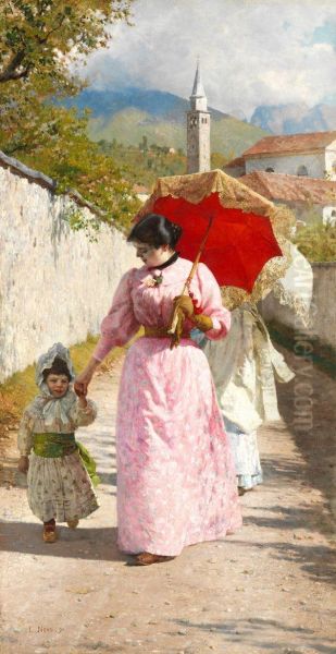 The walk Oil Painting by Luigi Nono