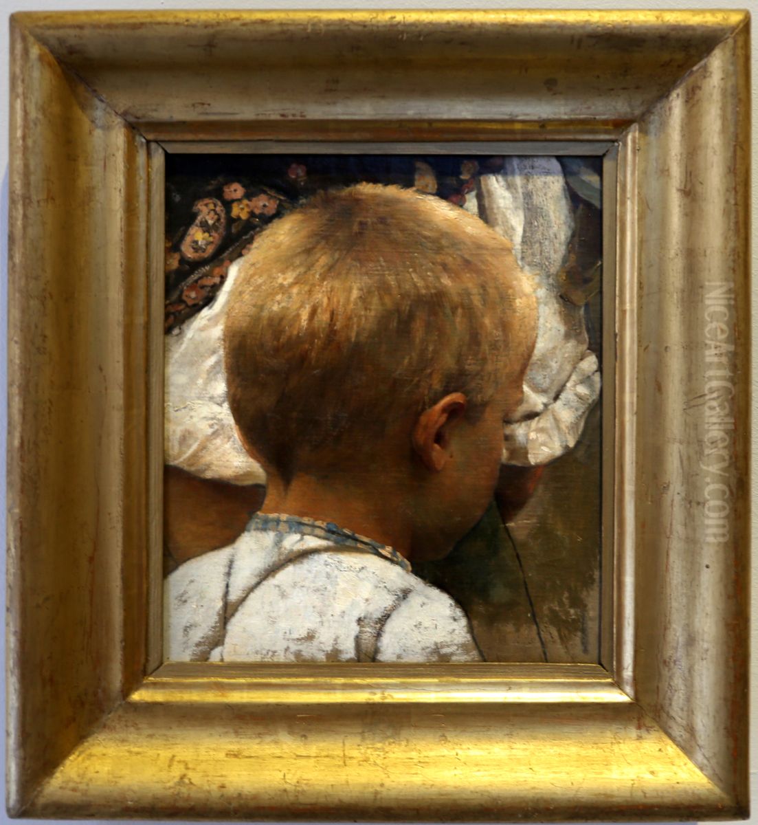 Peasant boy Oil Painting by Luigi Nono