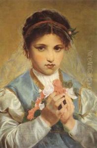 Bambina velata con fiori