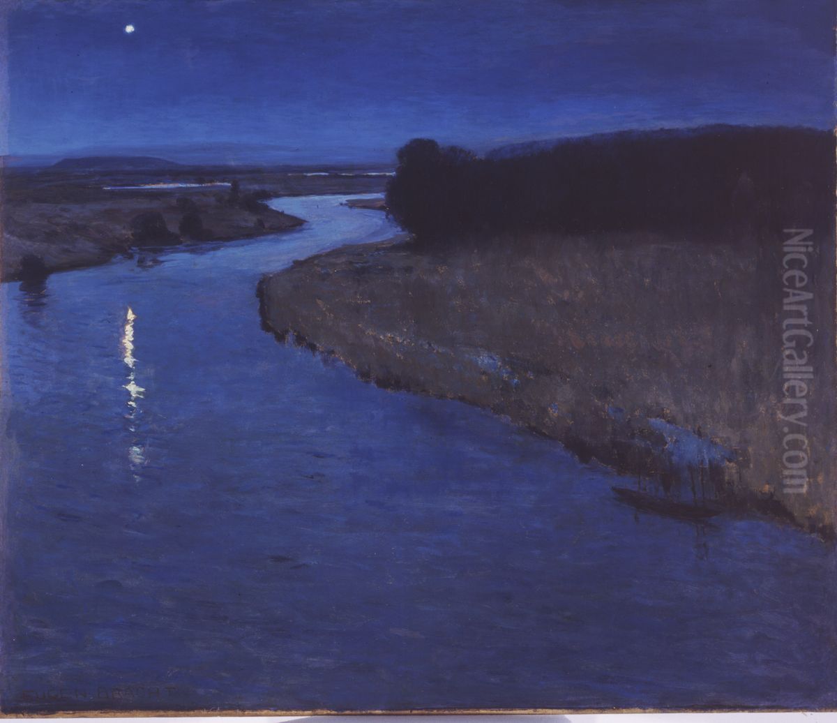 Morning Star Oil Painting by Eugen Bracht