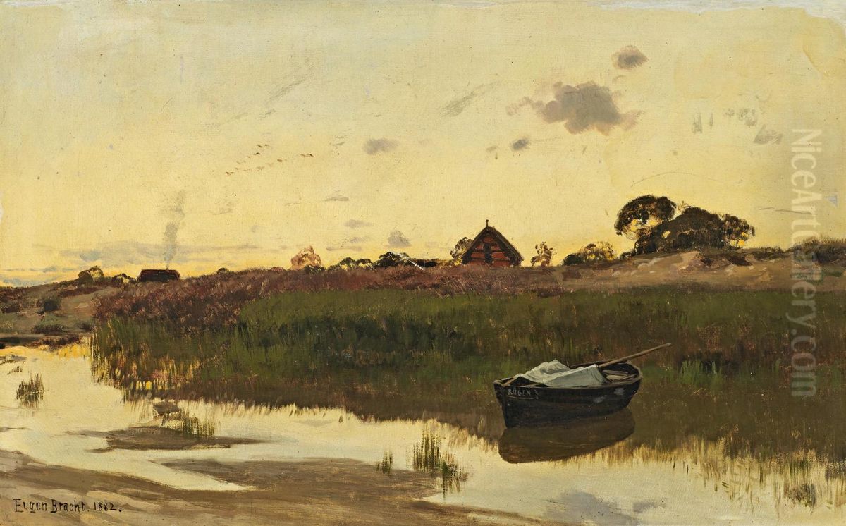 Boddenlandschaft Oil Painting by Eugen Bracht