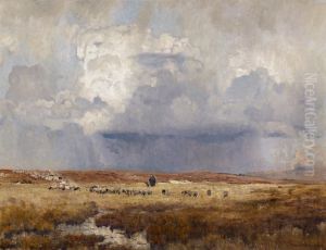 Shepherd with his flock