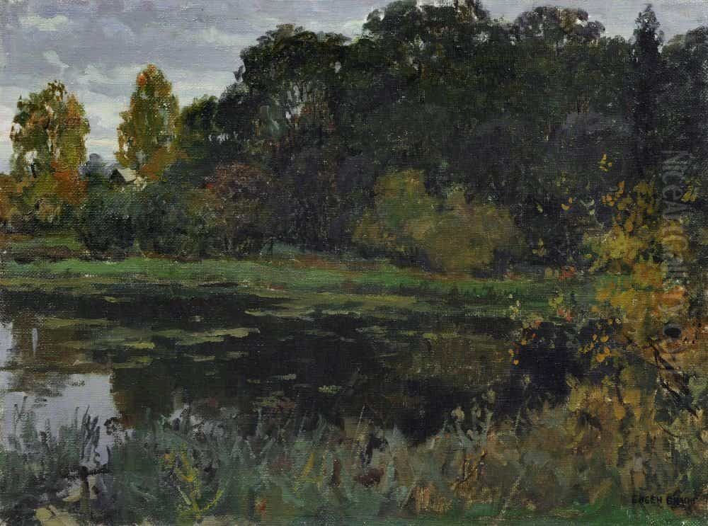 Weiher im Spatsommer Oil Painting by Eugen Bracht