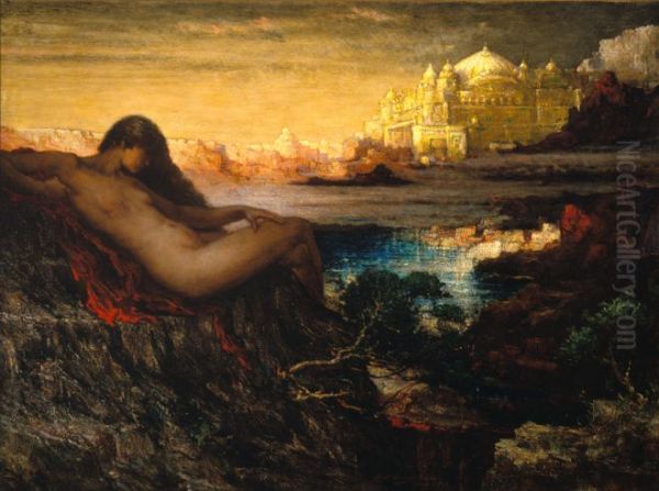 The Genius of the Canyon Oil Painting by Elliott Daingerfield