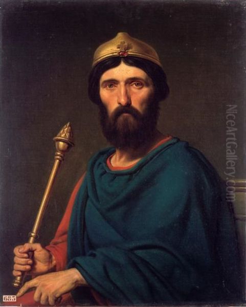 Louis IV, King of France Oil Painting by Charles de Steuben