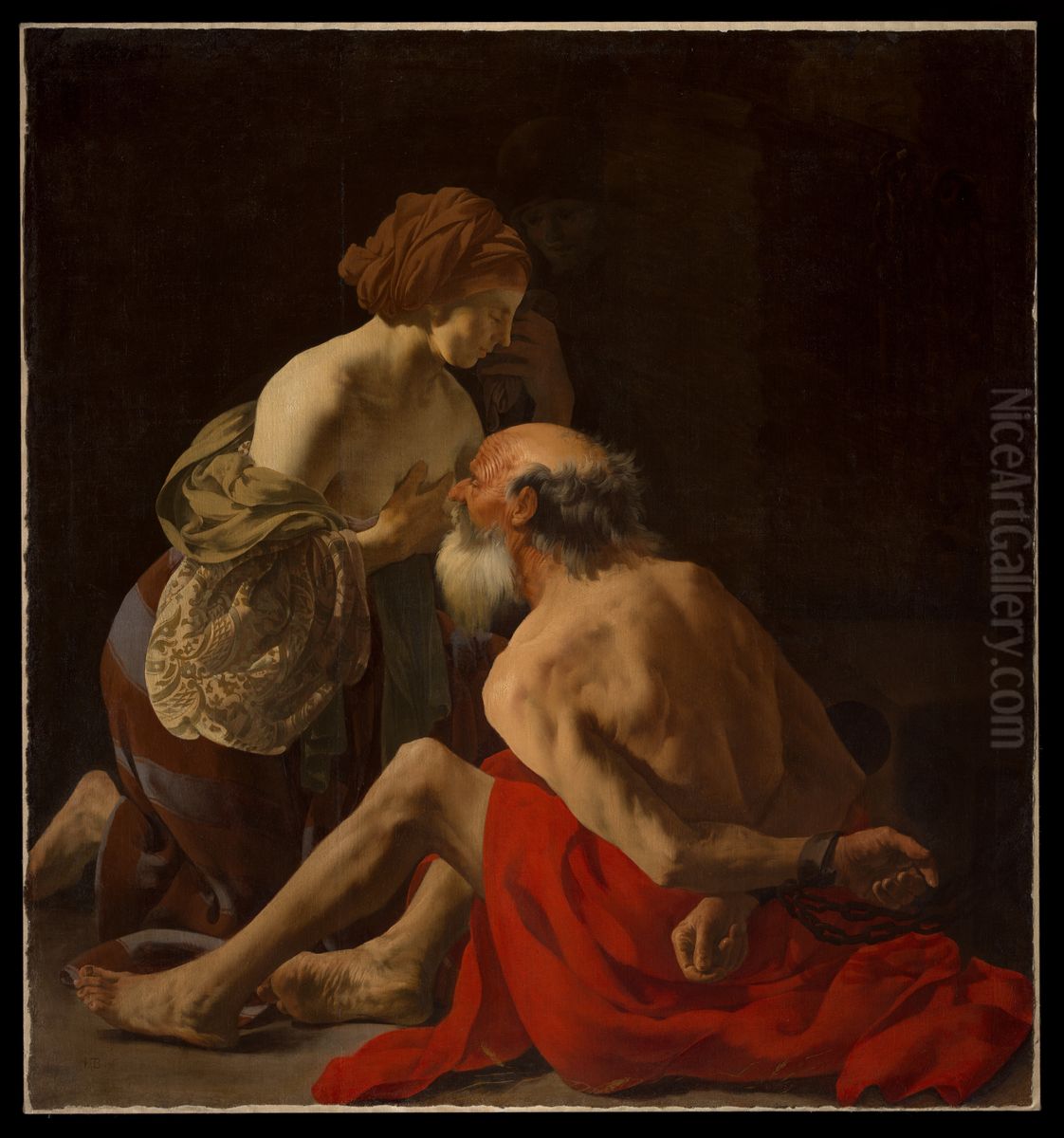 Cimon and Pero Oil Painting by Hendrick Ter Brugghen