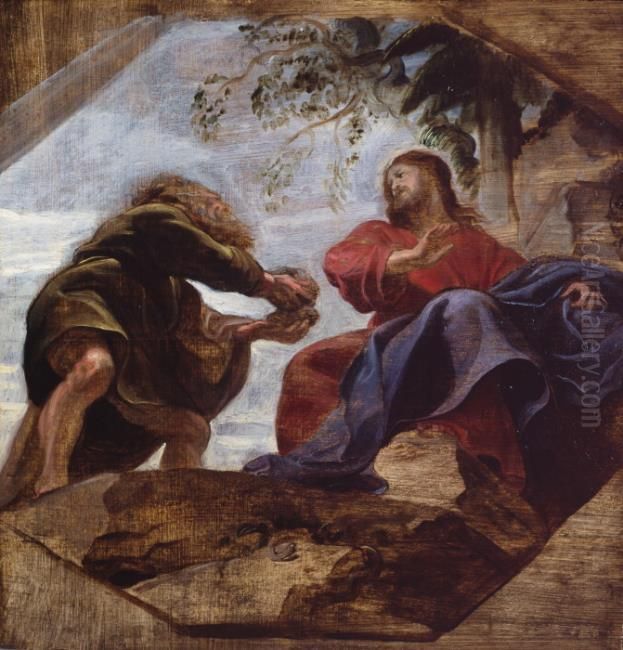 3-4) Oil Painting by (studio of) Rubens, Peter Paul
