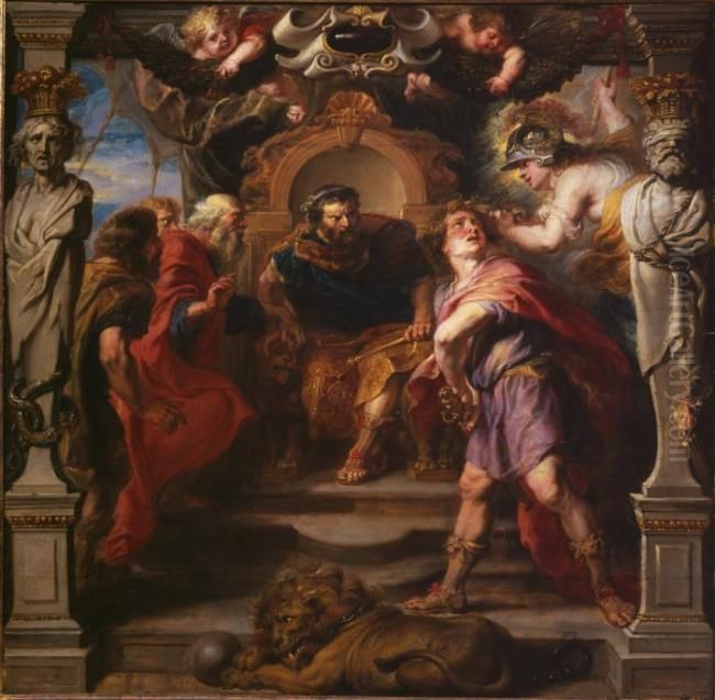 The wrath of Achilles Oil Painting by (studio of) Rubens, Peter Paul
