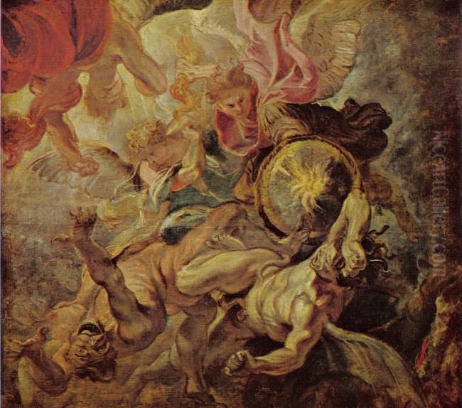 7-9) Oil Painting by (studio of) Rubens, Peter Paul
