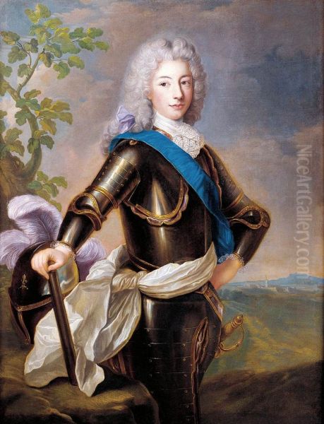 Portrait of Louis Francois de Bourbon, Prince of Conti Oil Painting by Alexis Simon Belle