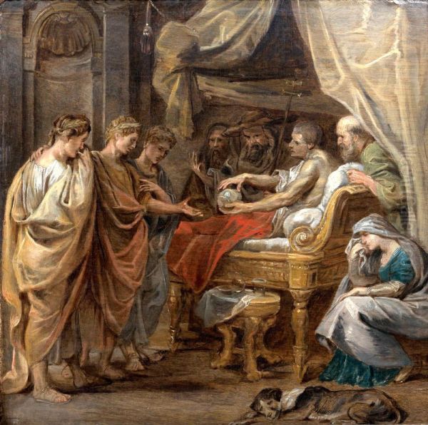 The death of the Emperor Constantine Oil Painting by (studio of) Rubens, Peter Paul
