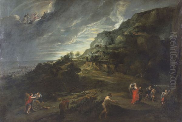 Ulysses Landing on the Island of the Phaeacians Oil Painting by (studio of) Rubens, Peter Paul