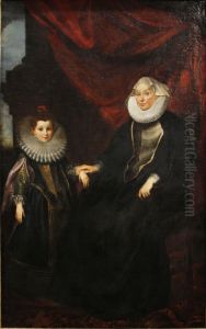 Marchesa Bianca Spinola Imperiale (1554-1622) and her granddaughter Maria Giovanna Serra, 1605-1606