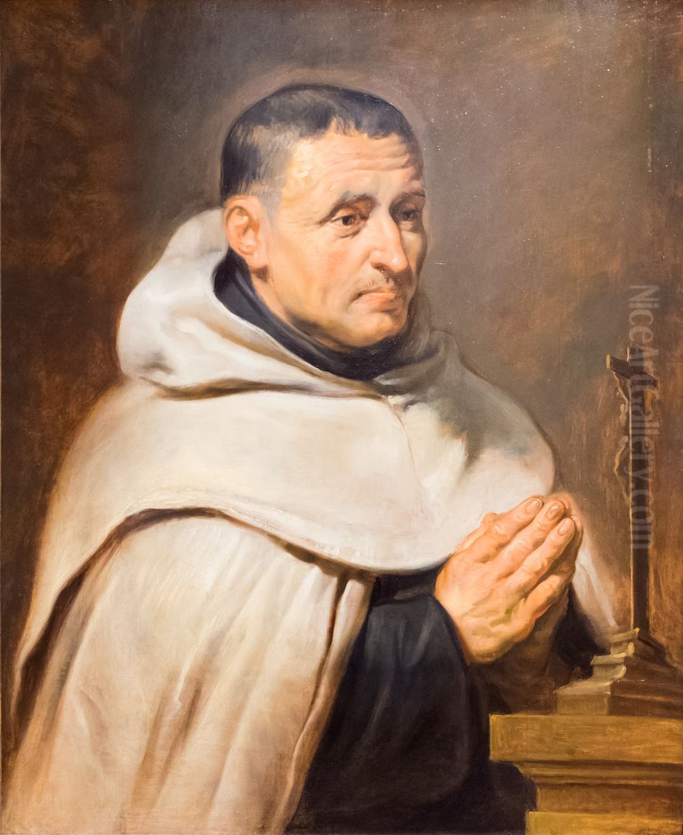Portrait of a Carmelite Prior. Oil Painting by (studio of) Rubens, Peter Paul