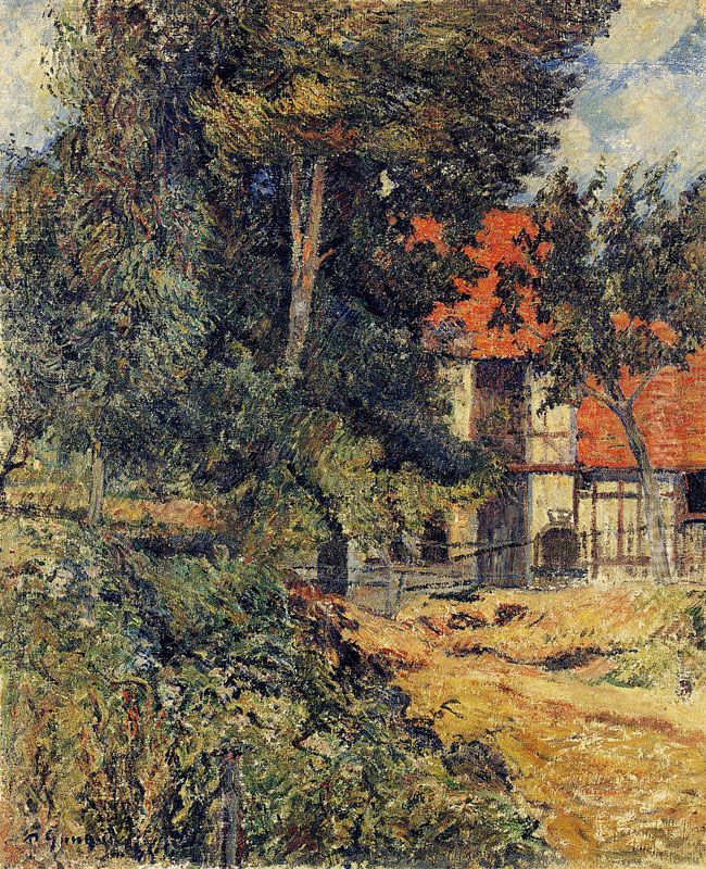 Stable near Dieppe II Oil Painting by Paul Gauguin