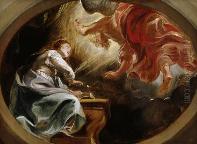 The Annunciation Oil Painting by (studio of) Rubens, Peter Paul The Annunciation Oil Painting by (studio of) Rubens, Peter Paul