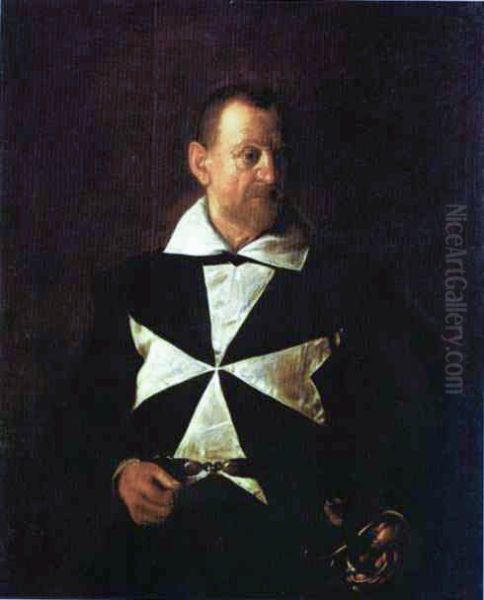 Portrait of Fra Antonio Martelli Oil Painting by Caravaggio